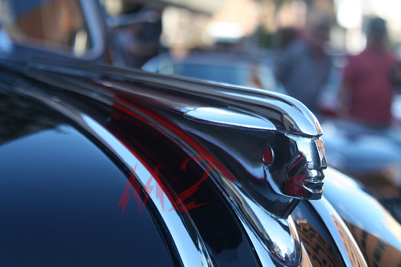 Chrome Hood Ornament of a Vintage Classic Car